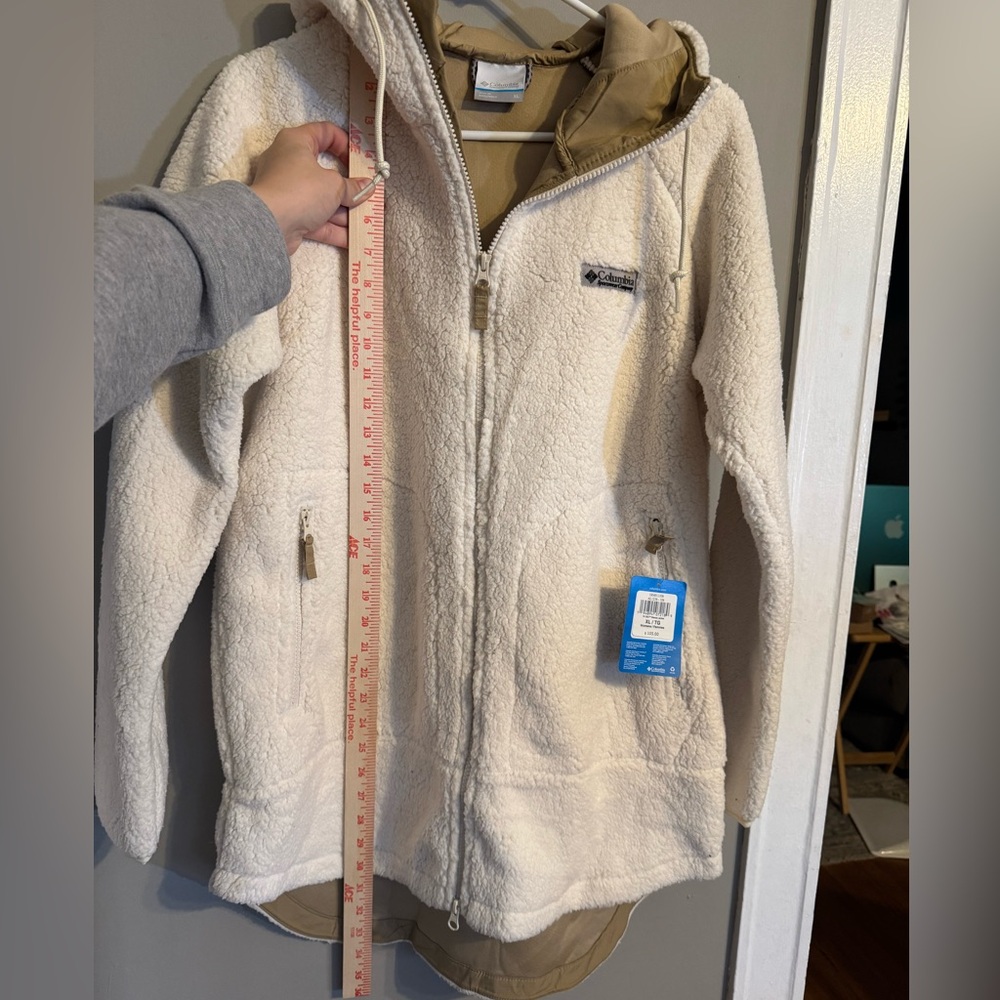 NWT Columbia Off-White Sherpa Jacket - Picture 5 of 8